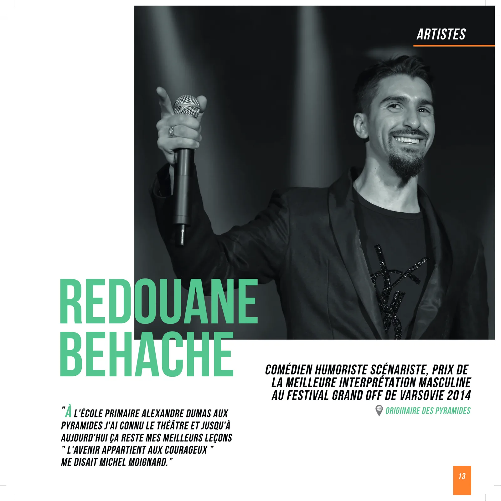 Page 13 du livre Talents de ma Ville