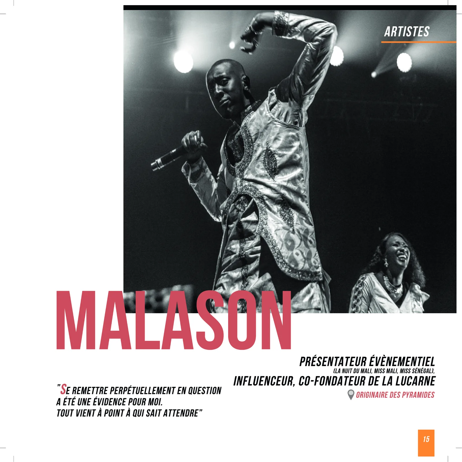 Page 15 du livre Talents de ma Ville