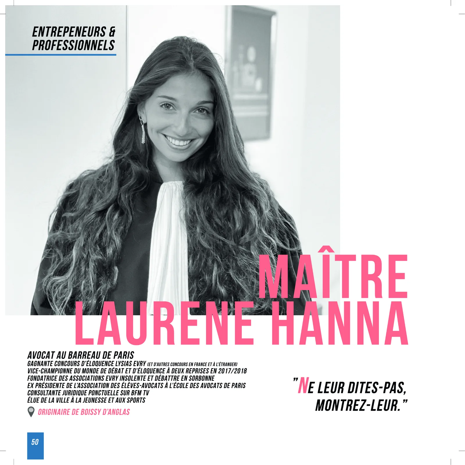Page 50 du livre Talents de ma Ville