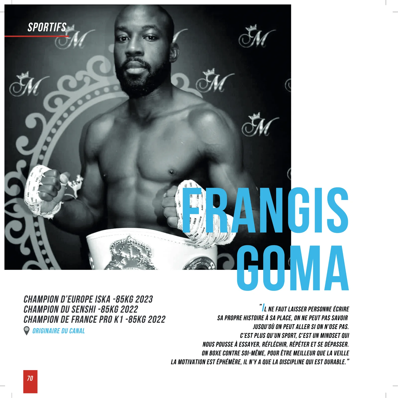 Page 70 du livre Talents de ma Ville